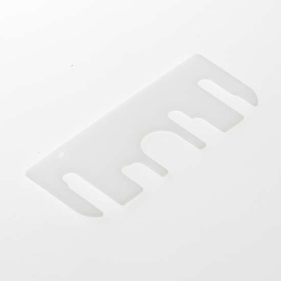 Afbeelding van Axa Onderlegplaat 1mm kunststof wit voor scharnier 89 x 89mm 1143-01-95