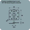 Afbeelding van Axa Smart Easyfixscharnier topcoat gegalvaniseerd 89 x 89 x 3mm 1677-09-23/7