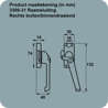 Afbeelding van Axa Raamsluiting met nok cilindersluiting rechts F2 3309-31-92/GE