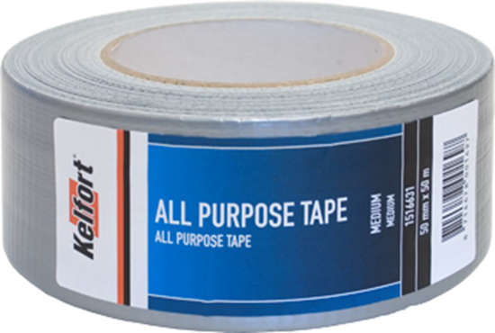 Afbeelding van All purpose tape medium kracht grijs 50mm