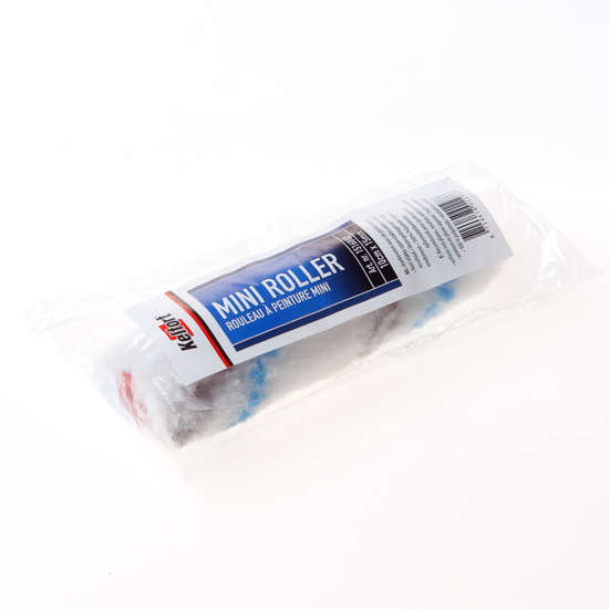 Afbeelding van Nylon Verfroller wit/blauw voor agressieve verven vacht 15 x breedte 100 x diameter 6mm