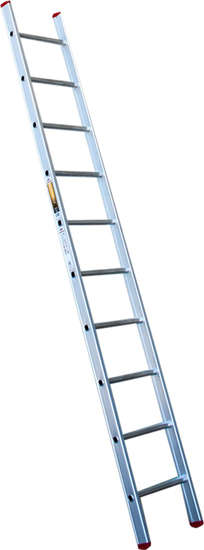 Afbeelding van Ladder enkel 1x10 recht magnus