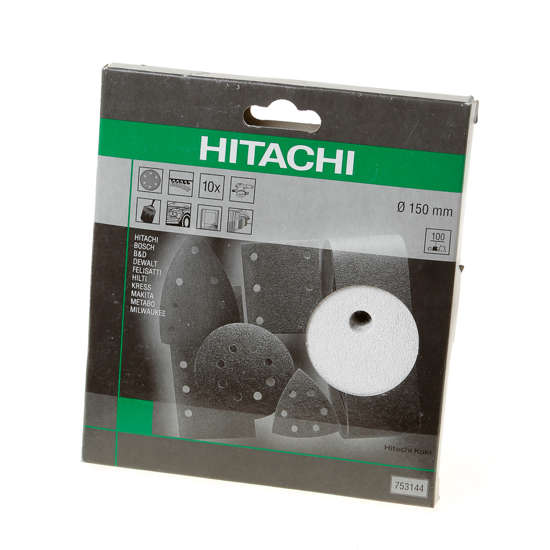 Afbeelding van Hikoki Schuurschijf diameter 150 k320 velcro wit (10 st)