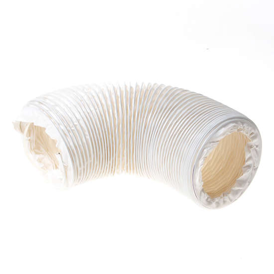 Afbeelding van Plastic flexibele pvc slang 102mm 1,5mtr wit
