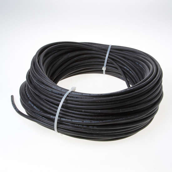 Afbeelding van Kabel rubber glad zwart 2 x 1.0mm²