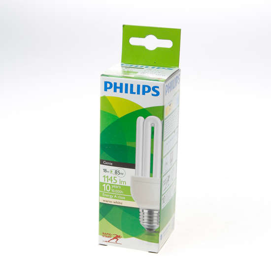 Afbeelding van Philips Genie spaarlamp ESafer 18W 827 E27