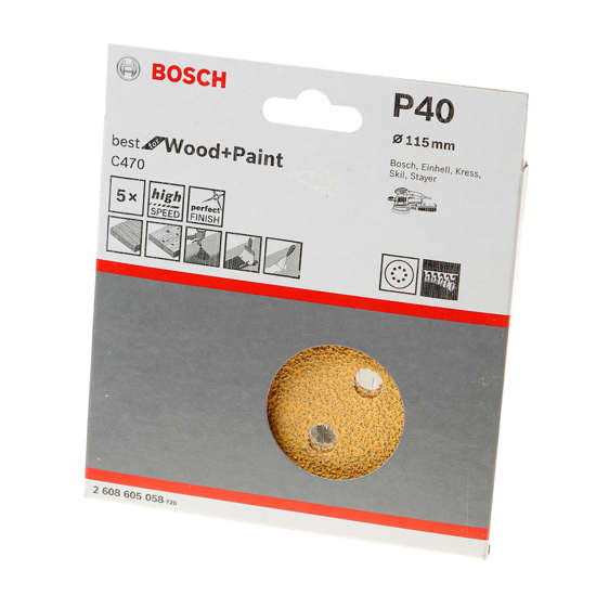 Afbeelding van Bosch Schuurschijf 115 k40 w+p (5)