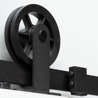 Afbeelding van Intersteel Schuifdeursysteem Wheel Top mat zwart 200cm