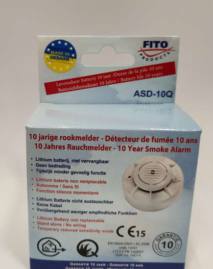 Afbeelding van Fito Rookmelder optisch inclusief 3v lithium-ion batterij