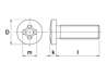 Afbeelding van Metaalschroef roestvaststaal cilinderkop phillips M8 x 40mm